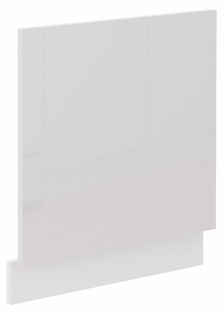 Pannello frontale per lavastoviglie integrabile, 60 cm, bianco lucido, cucina Lara