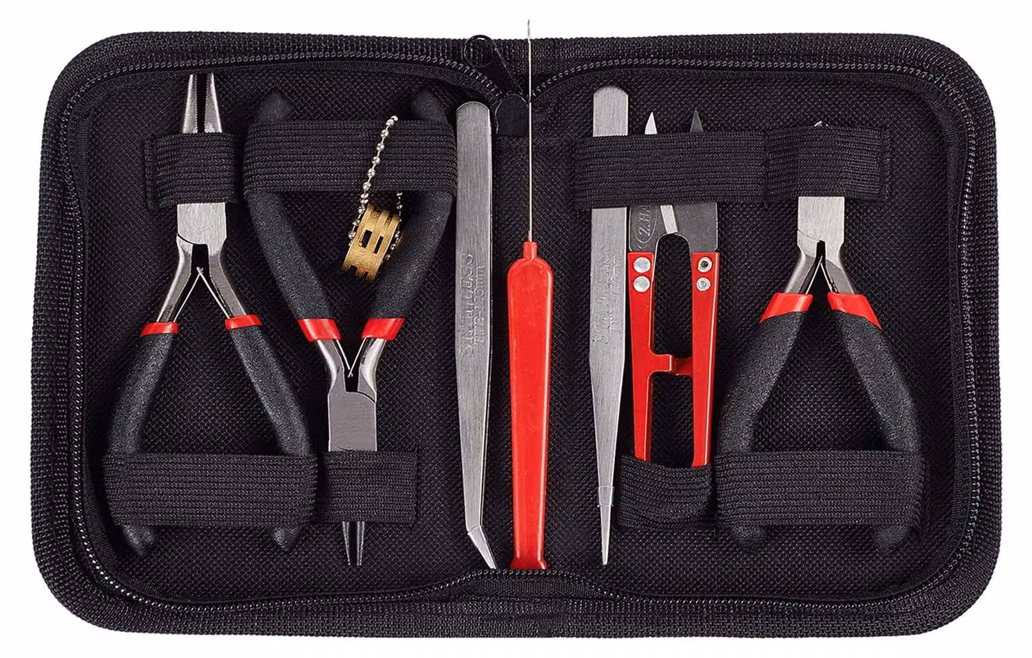 Elzusha - Set di 7 strumenti per gioielli - Kit completo per la riparazione di gioielli