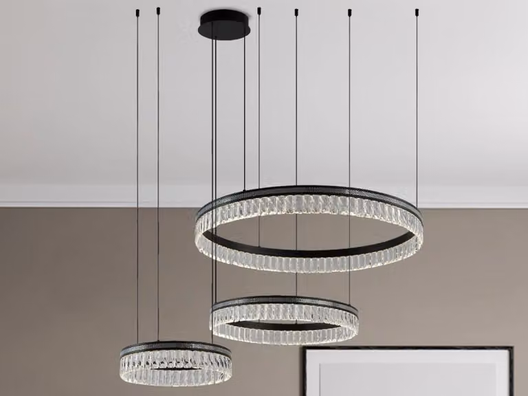 THALIA, lampadario a sospensione in cristallo - 120W