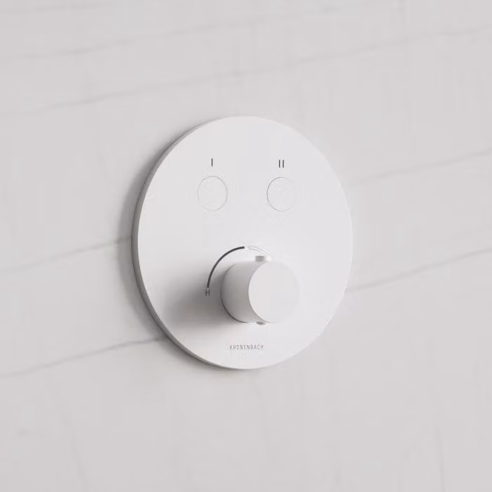Miscelatore a incasso Kronenbach Smart Push per 2 uscite, modello rotondo