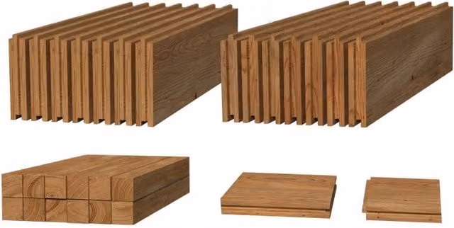 Pavimento in legno per casetta Valentine B Esterni da Vivere con base in travi impregnate e perline in abete marrone – 1