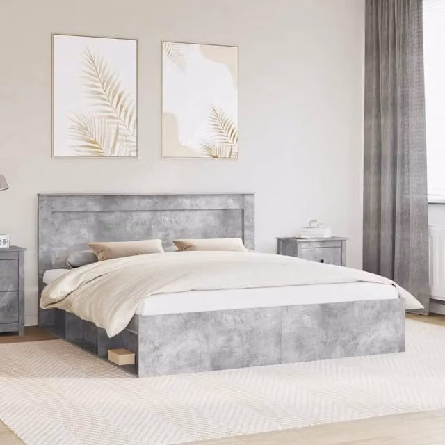 Struttura del letto Grigio Cemento 180 x 200 cm 3410059