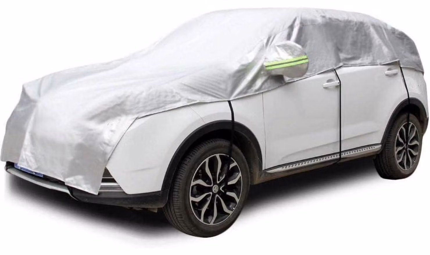 Copertura impermeabile e antipolvere per auto, ideale per garage parziali, realizzata in tessuto Oxford 210D, resistente alla neve, adatta a SUV di lunghezza compresa tra 4,4 e 4,8 metri