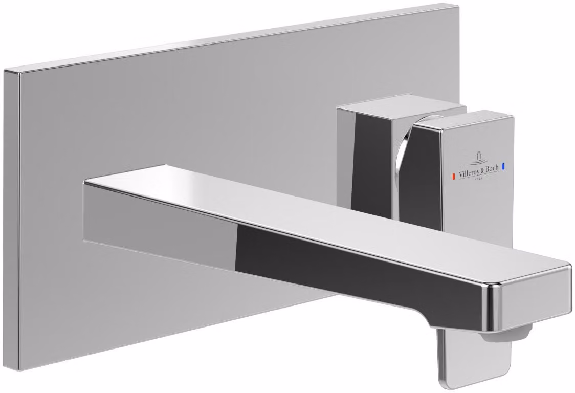 CASA39 Villeroy & Boch Architectura Square Miscelatore a muro lavabo TVW12500300061