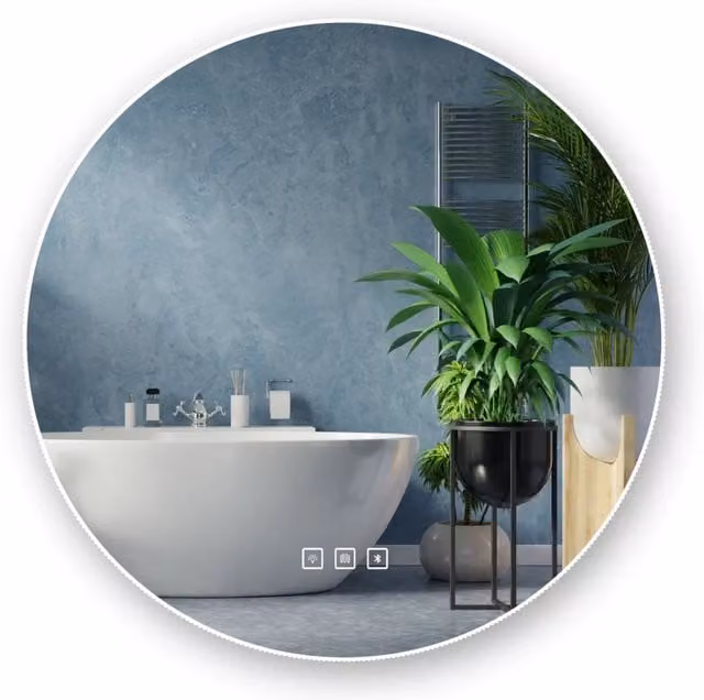 Specchio Led 60cm Round Bluetooth