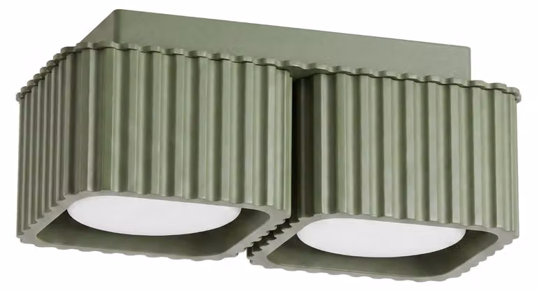 Plafoniera RIFF 2 verde oliva Gx53 2xGx53 10W alluminio 8x10x20,5cm Sollux Lighting