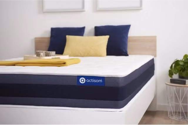 Materasso Actisom Actilatex Morpho Hybrid in Lattice e Memory Foam, Bianco, L 70 cm x P 200 cm, Altezza: 24 cm – 1