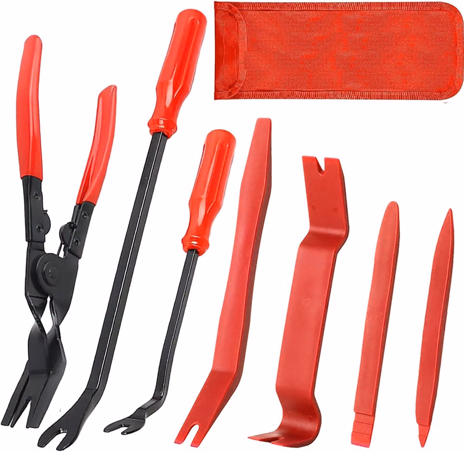 Kit di smontaggio per auto, 7 pezzi, in plastica, progettato per non danneggiare le superfici, ideale per l'utilizzo negli interni