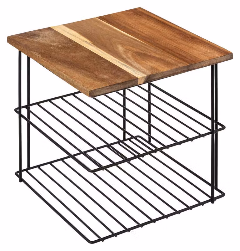 Scaffale angolare a 2 ripiani da 24 cm - 5 five simply smart