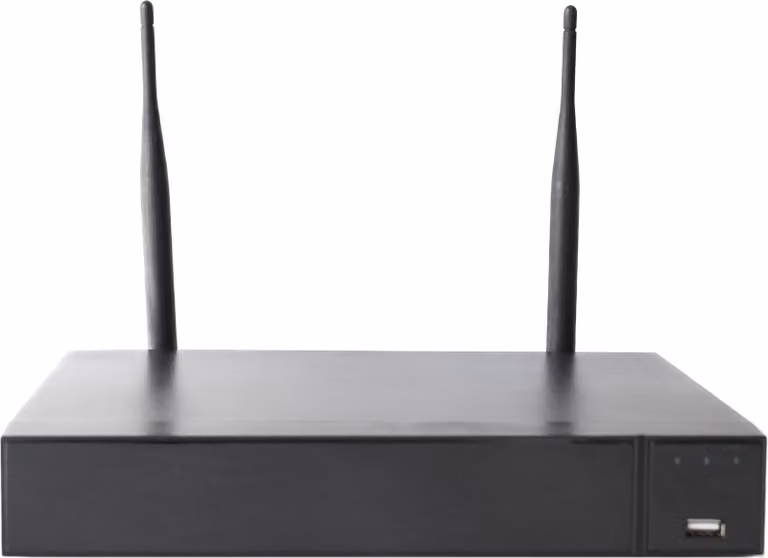Set di videosorveglianza PNI House WiFi662 con NVR e 4 telecamere da esterno wireless da 2 MP