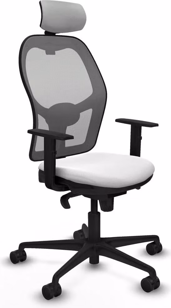 Sedia da ufficio con poggiatesta Piqueras y Crespo 1D036N2 Bianco