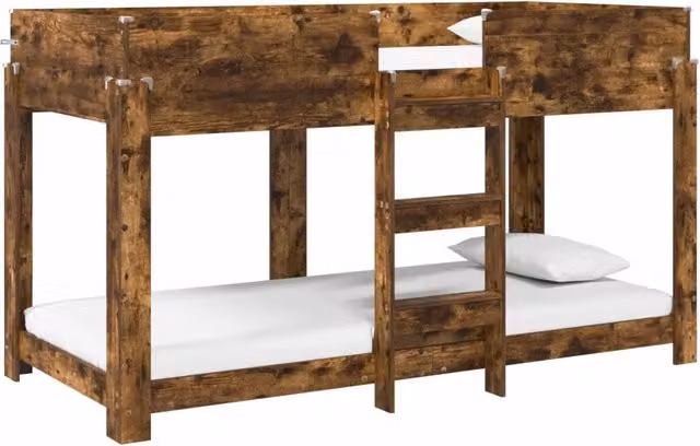 Letto a Castello per Bambini | Letto Infantile | Lettino Rovere fum¨¦ 80 x 200 cm