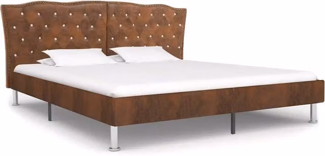 Giroletto Marrone in Similpelle Scamosciata 180x200 cm 280546