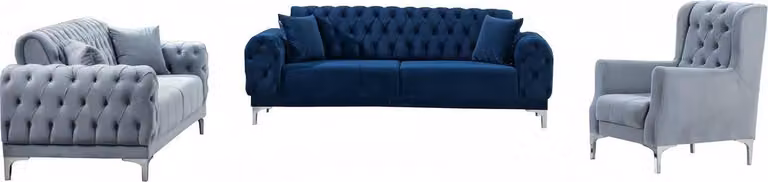 Sofa 3-Sitzer Couch Relaxgarnitur Wohnzimmer 3tlg Lounge-Garnitur Komplettsofa