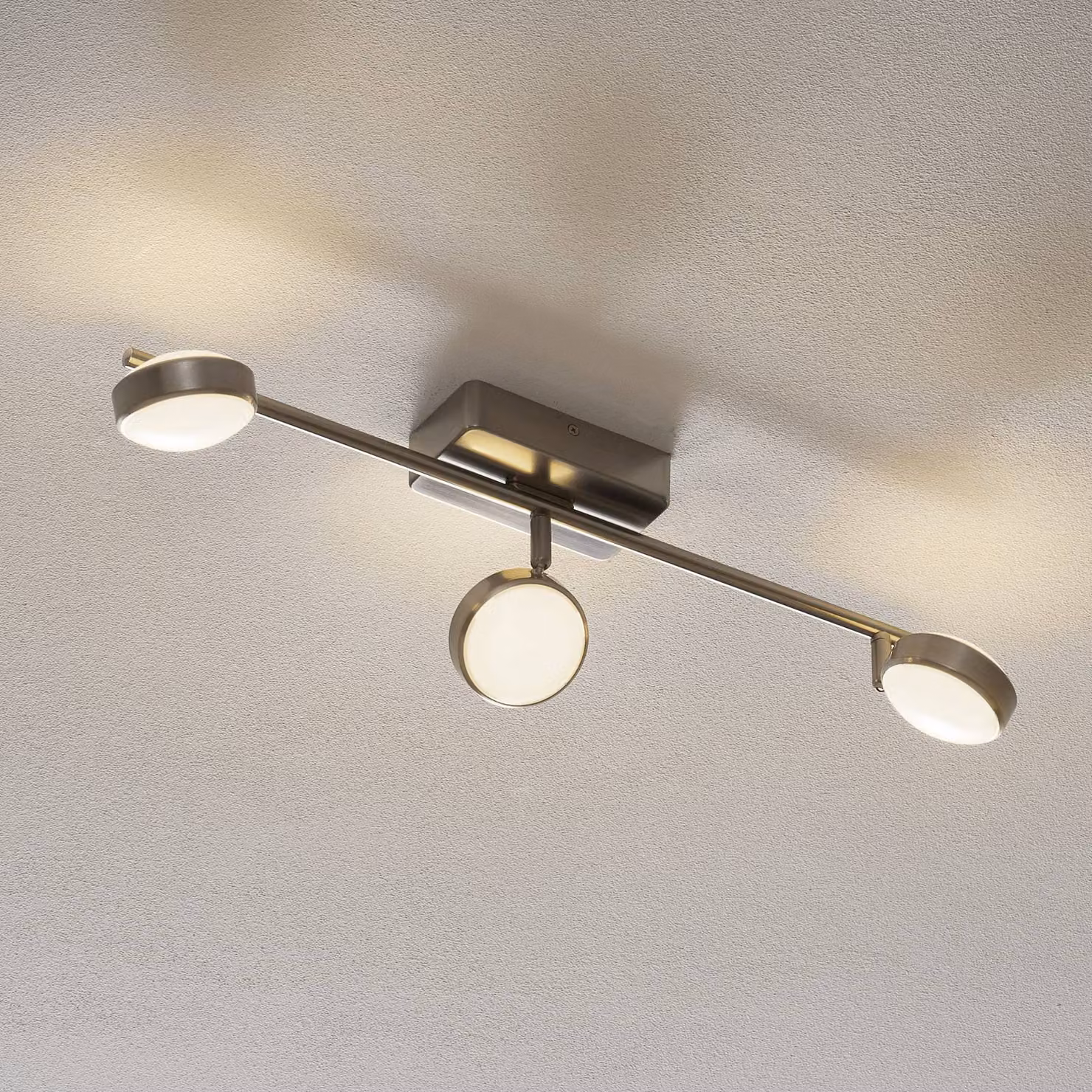 EGLO connect Corropoli-C faretto LED 3 luci Corropoli-C, dimmerabile, Alluminio / Grigio / Zincato, Corridoio, Metallo, Moderno