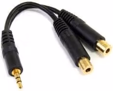 Splitter audio Y cable Startech.Com con mini-jack 3,5 mm, nero, MUY1MFF