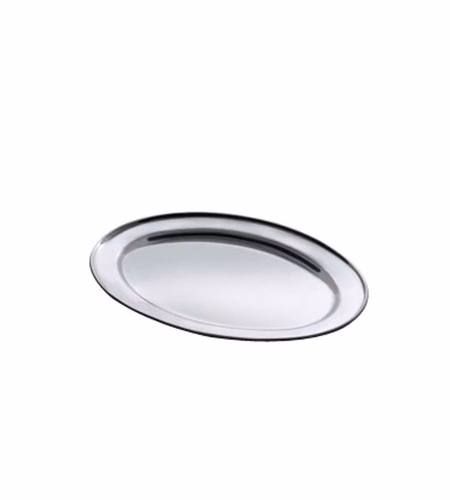 Vassoio Acciaio 18/C Ovale          Cm 45X30 Salvi