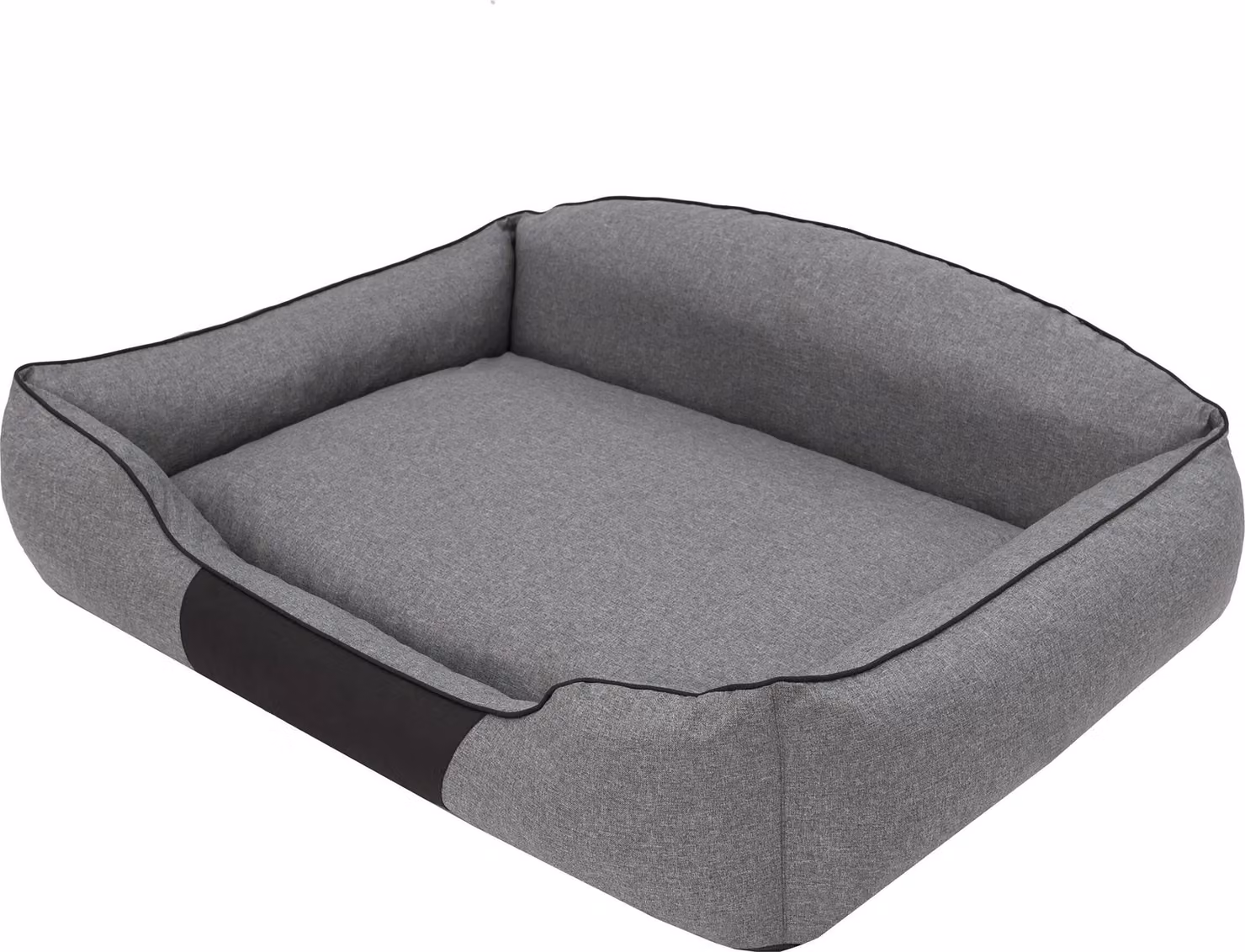 Lettino per cani "Royal" -85x65cm- Robusto con schienale alto, morbidamente imbottito | Pillowprim