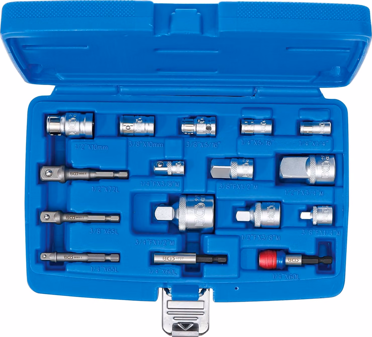 BGS Set di adattatori per bit e chiavi a bussola 16 pezzi - 6779