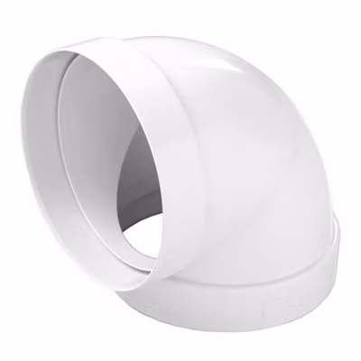 Curva a 90° per tubo cappa tondo FF in abs FIRST D125 mm