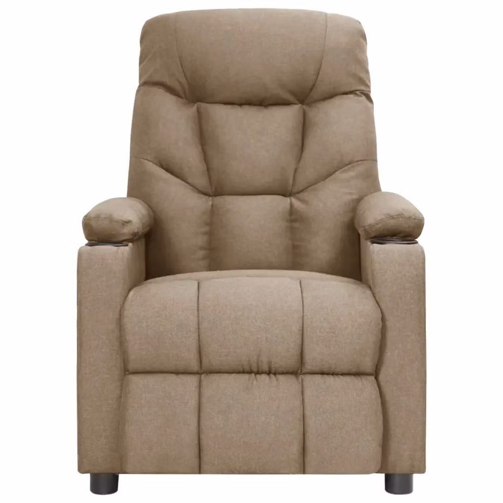 Poltrona Massaggiante Elettrica Relax vidaXL in Tessuto Beige – 2