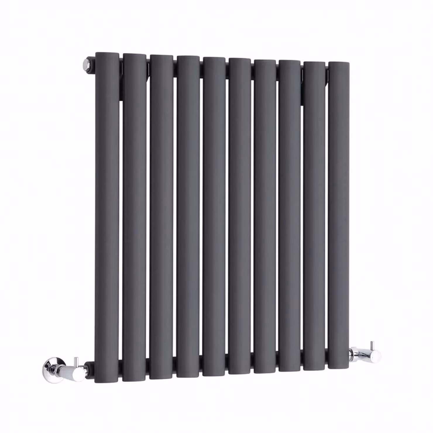 Radiatore di Design Orizzontale (Pannello Singolo) - 595mm x 590mm - Antracite - Sterling Quinn by Hudson Reed