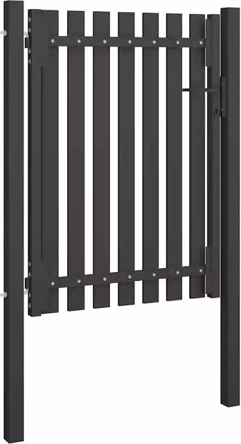 Cancello per Recinzione da Giardino 100x125 cm Antracite 146329