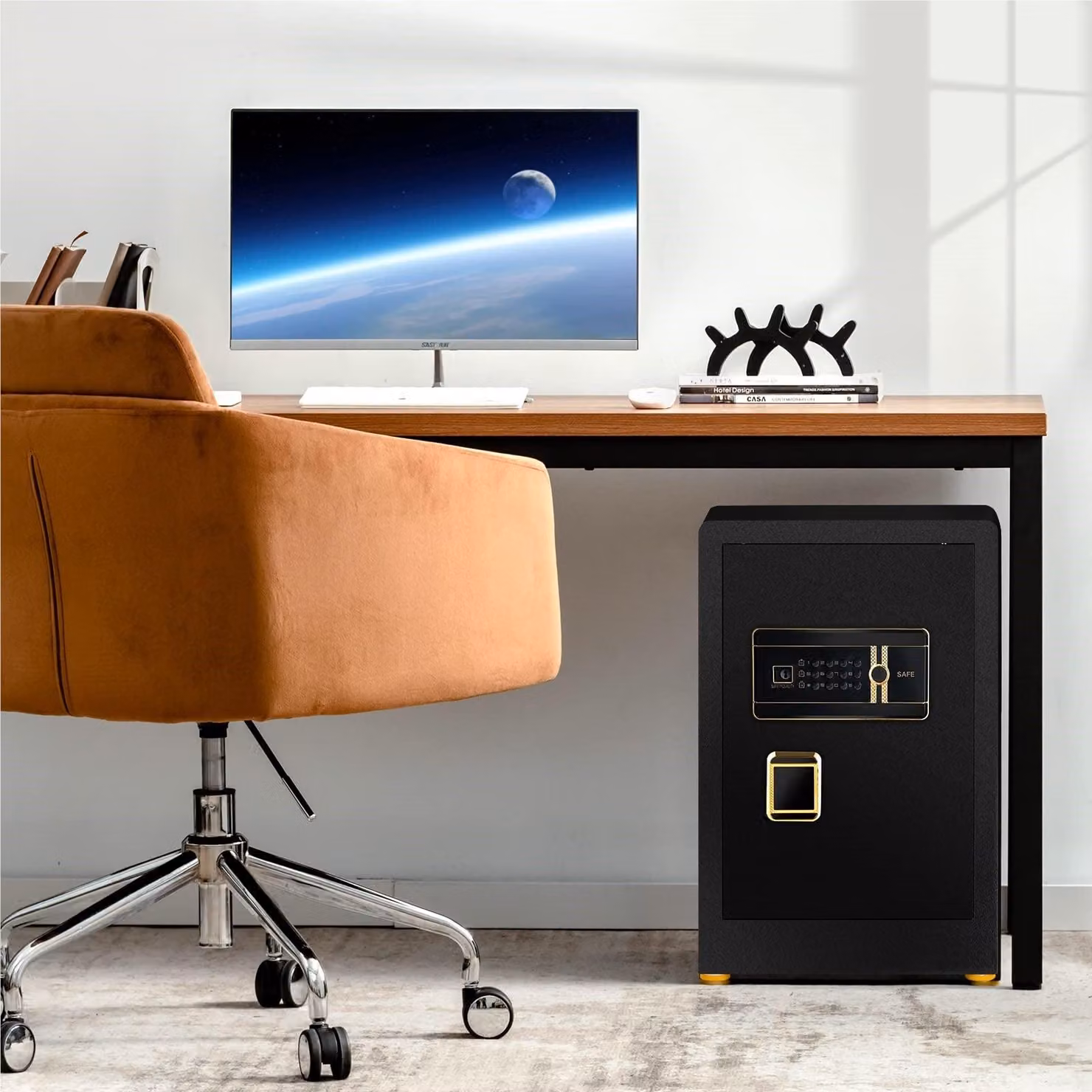 Cassaforte ignifuga - Cassaforte di sicurezza - Cassaforte per documenti - Cassaforte elettronica - Mini cassaforte - Capacità: 42,5 litri