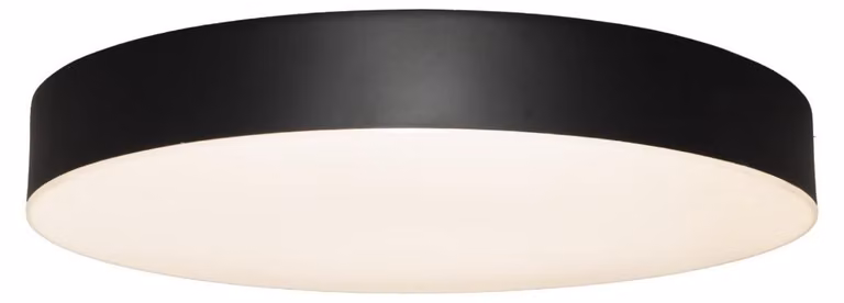 Plafoniera LED rotonda LUMO bianco e nero 36 W, luce regolabile (calda / fredda / neutra), 3600 lm, plastica, dimensioni: 5x40x40 cm, IP44, Maxlight