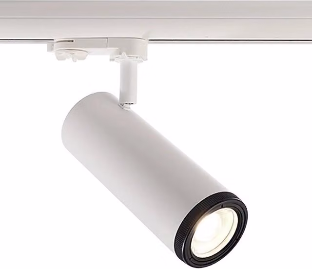 Trade Shop - Faretto Track Led Cob 14 Watt Binario Trifase Luce 3000k 4000k Orientabile 230v - -bianco Caldo -