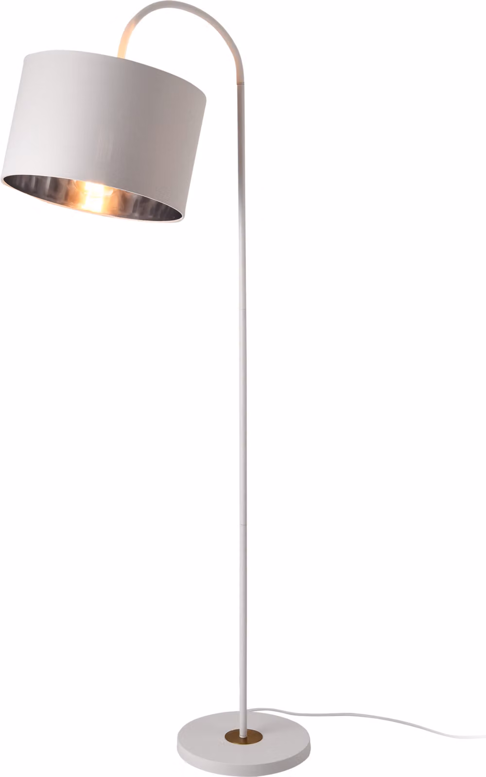 Lampada da terra Toledo 173cm 1xE27 lampada da terra orientabile in metallo bianco