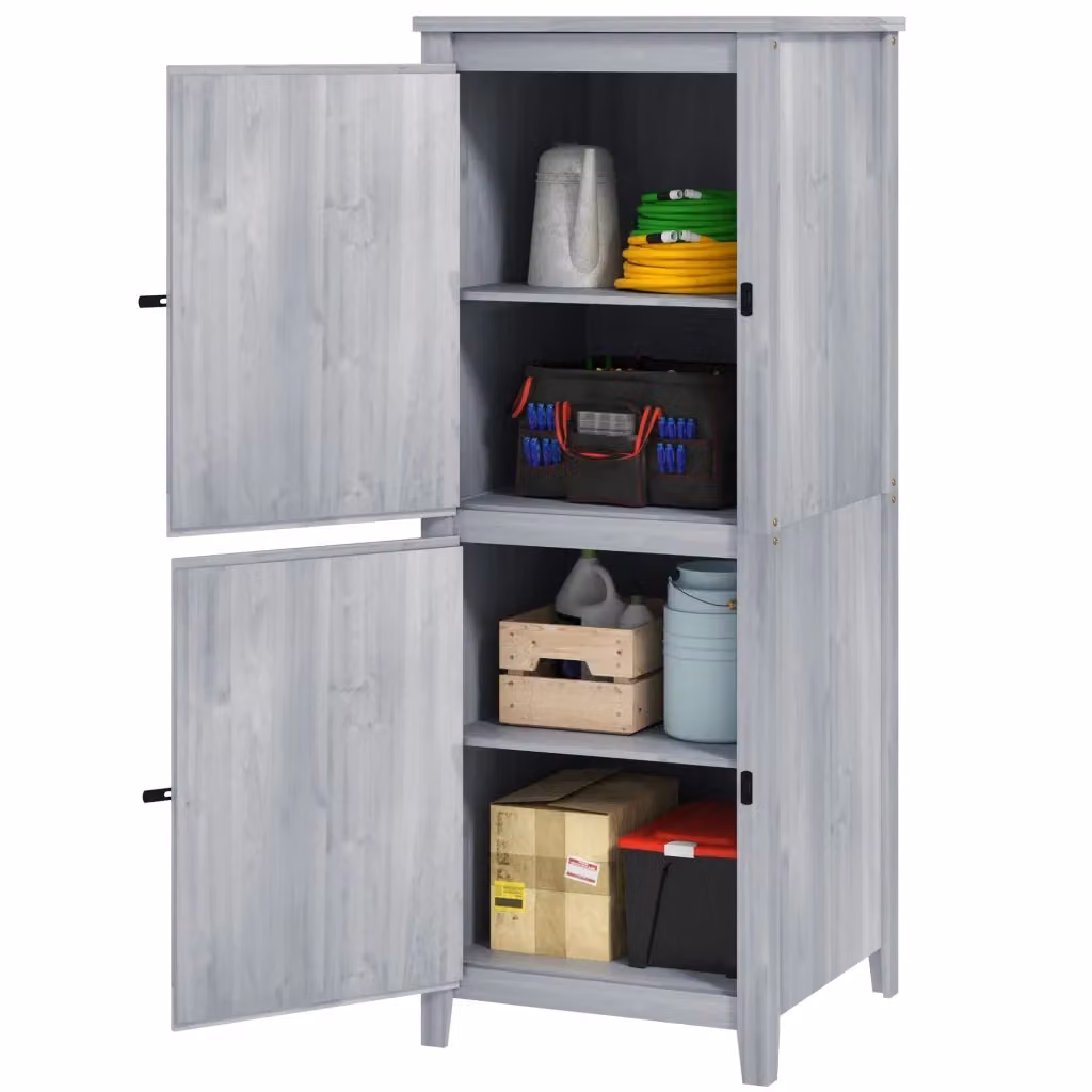 Casetta da giardino in legno di abete Minimal grigio chiaro – 2