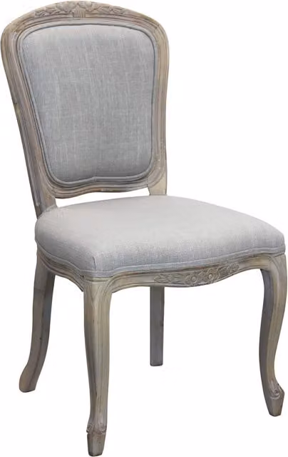SEDIA ROMY IN TESSUTO GRIGIO