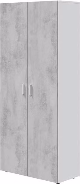 Kit Mobile Multiuso 80 x 37XH182 Cm Bianco Cemento