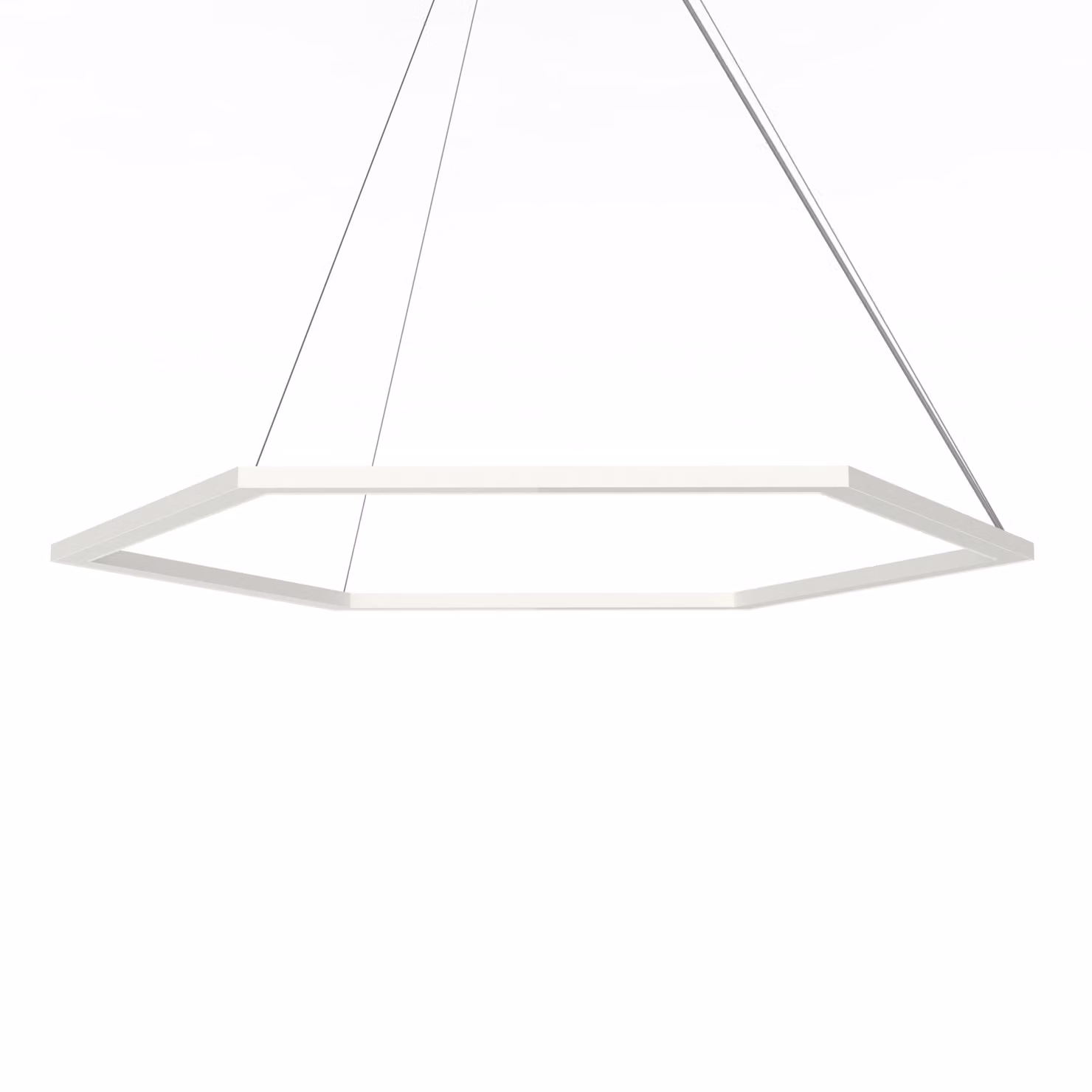 Lampada A Sospensione Esagono D90 Monocolore Opaca