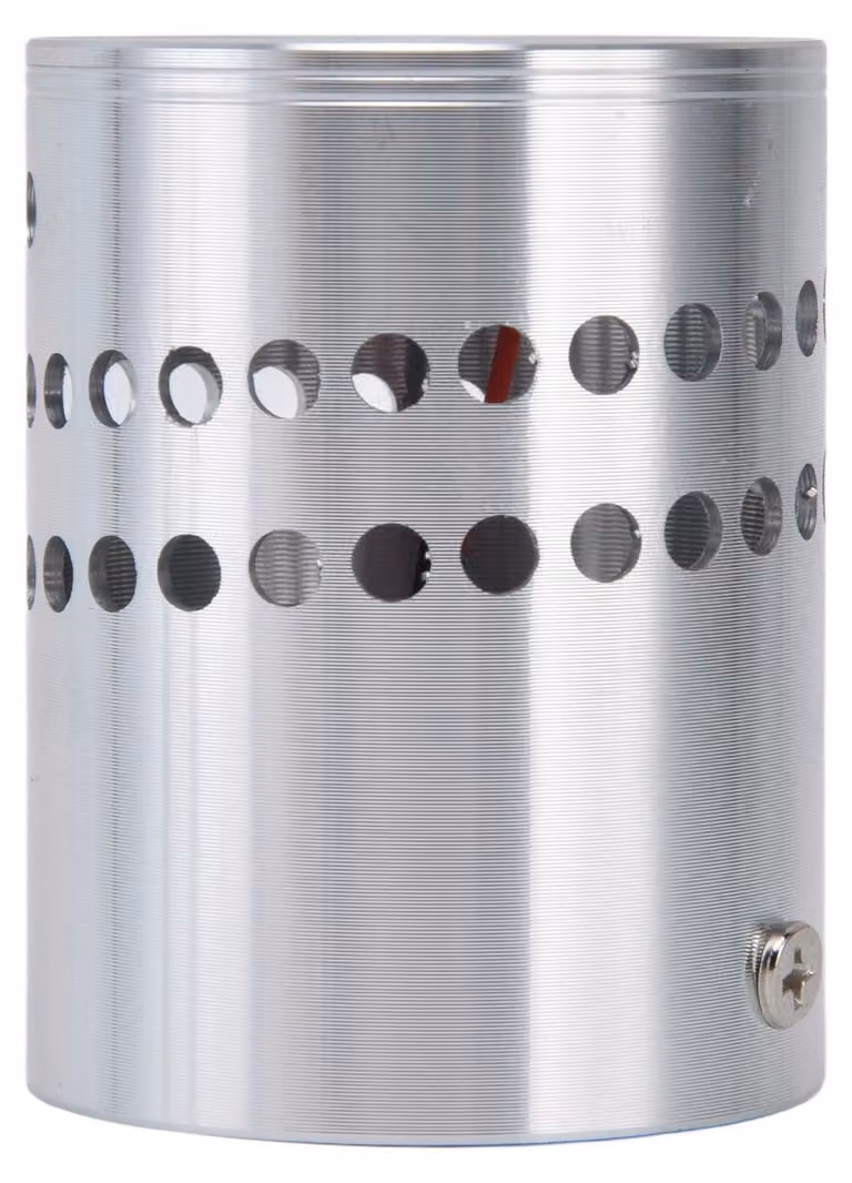 Lampada da parete a LED con corpo in alluminio e fori a spirale, resistente alla corrosione, 3W, dimmerabile, ideale per verande, soggiorni, colore blu