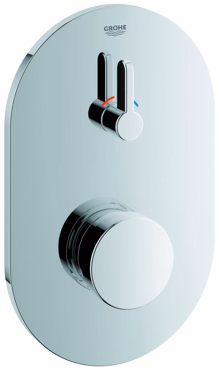 Grohe Selbstschlussar. Brause Eurosmart CT Fertigmontageset mit Mischung VC