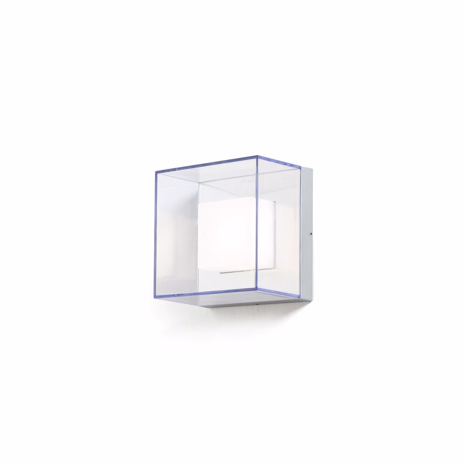 Konstsmide Sanremo parete e soffitto Lampada da parete e soffitto a LED ad alta potenza in alluminio laccato grigio con vetro in policarbonato trasparente