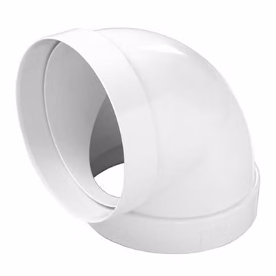 Curva a 90° per tubo cappa tondo FF in abs FIRST D125 mm