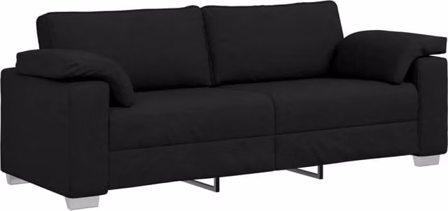 Divano-Sofa-Divanetto Nero 219 x 77 x 82 cm Tessuto