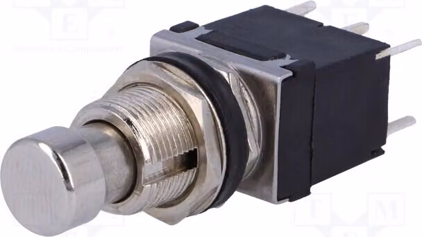 2 interruttori a pulsante PS24212P, tipo Stard, con funzionamento ON-(ON), 2A/250VAC, posizione: 2