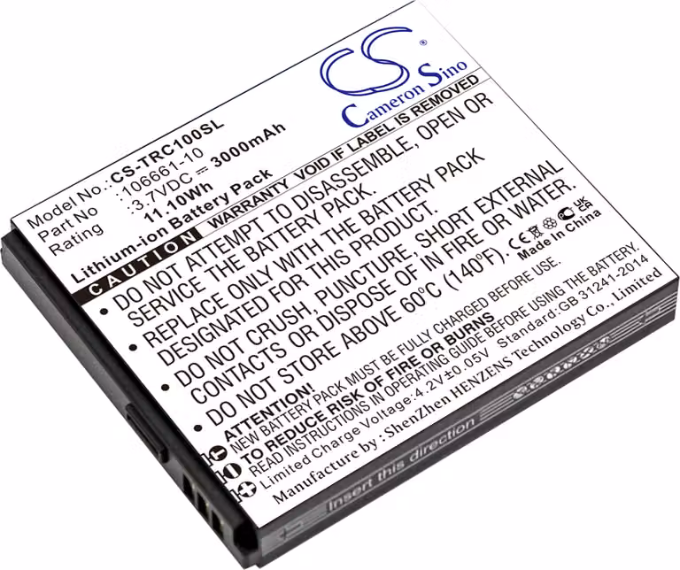 TECHTEK Batteria compatibile con [Trimble] Mapper 50, mmsp20, TDC100 sostituisce 106661-10, per 106661-20, per 106661-40