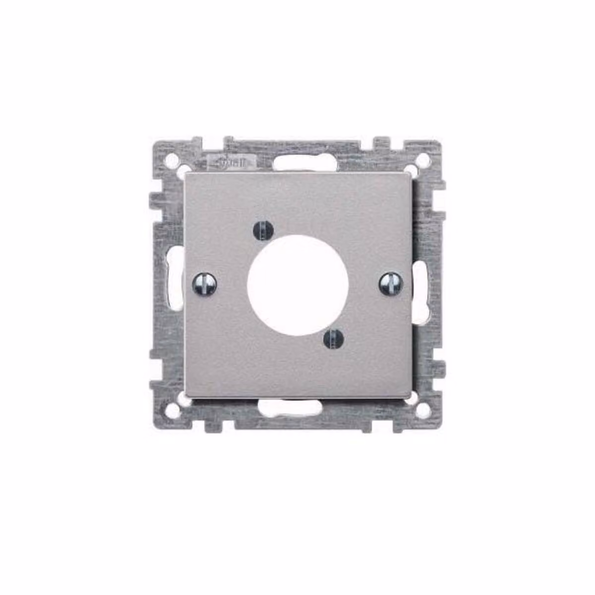Piastra centrale per connettori audio XLR, alluminio, sistema M