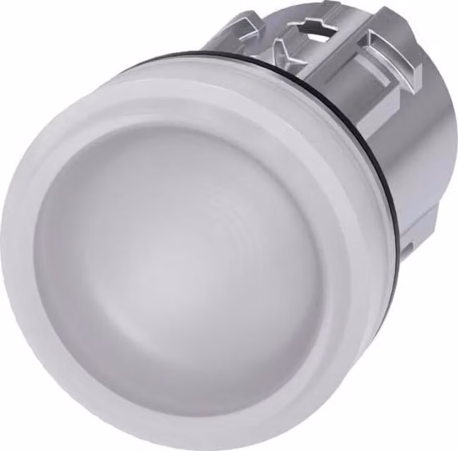 Indicatore luminoso 22mm, rotondo, bianco - Indicatore luminoso bianco IP68 3SU1051-6AA60-0AA0