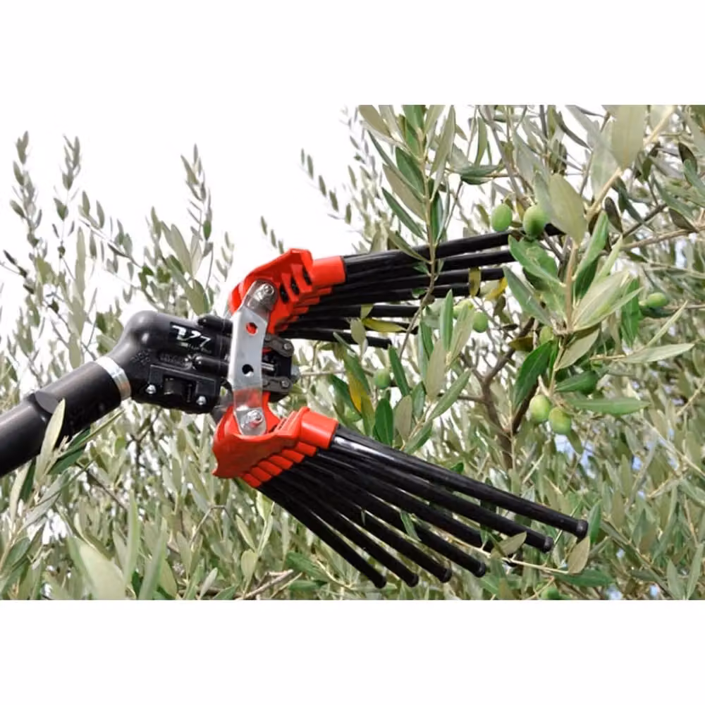 Pettine pneumatico doppio di ricambio per abbacchiatore Lisam V8 Turbo rosso – 2