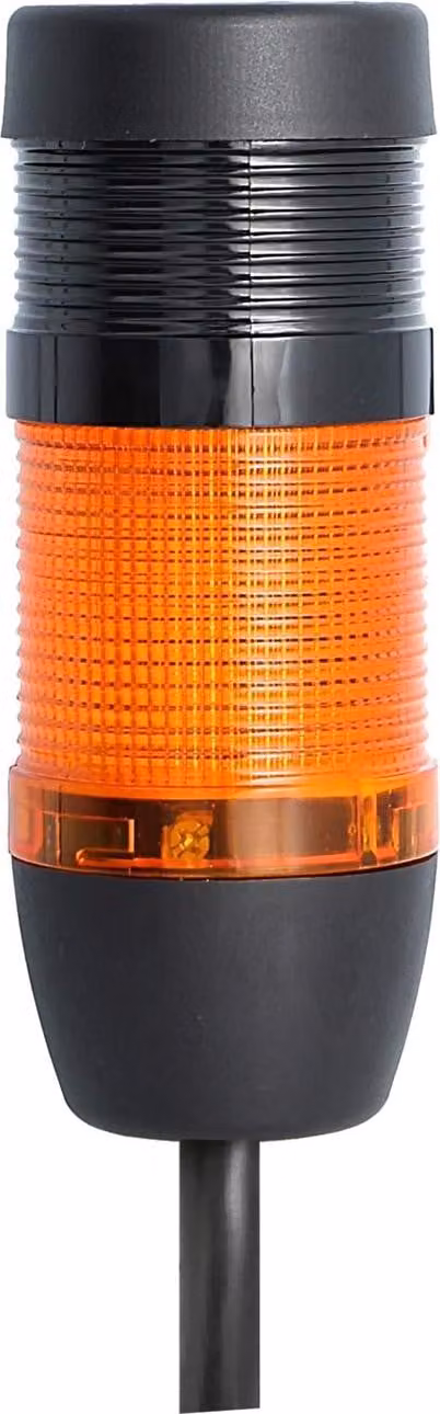 Colonna segnaletica STEX24 gialla, 50 mm, 24 V CA/CC, luce lampeggiante a LED con cicalino, cavo da 0,6 metri, SS50-B1/24 119 Volume 90 db -