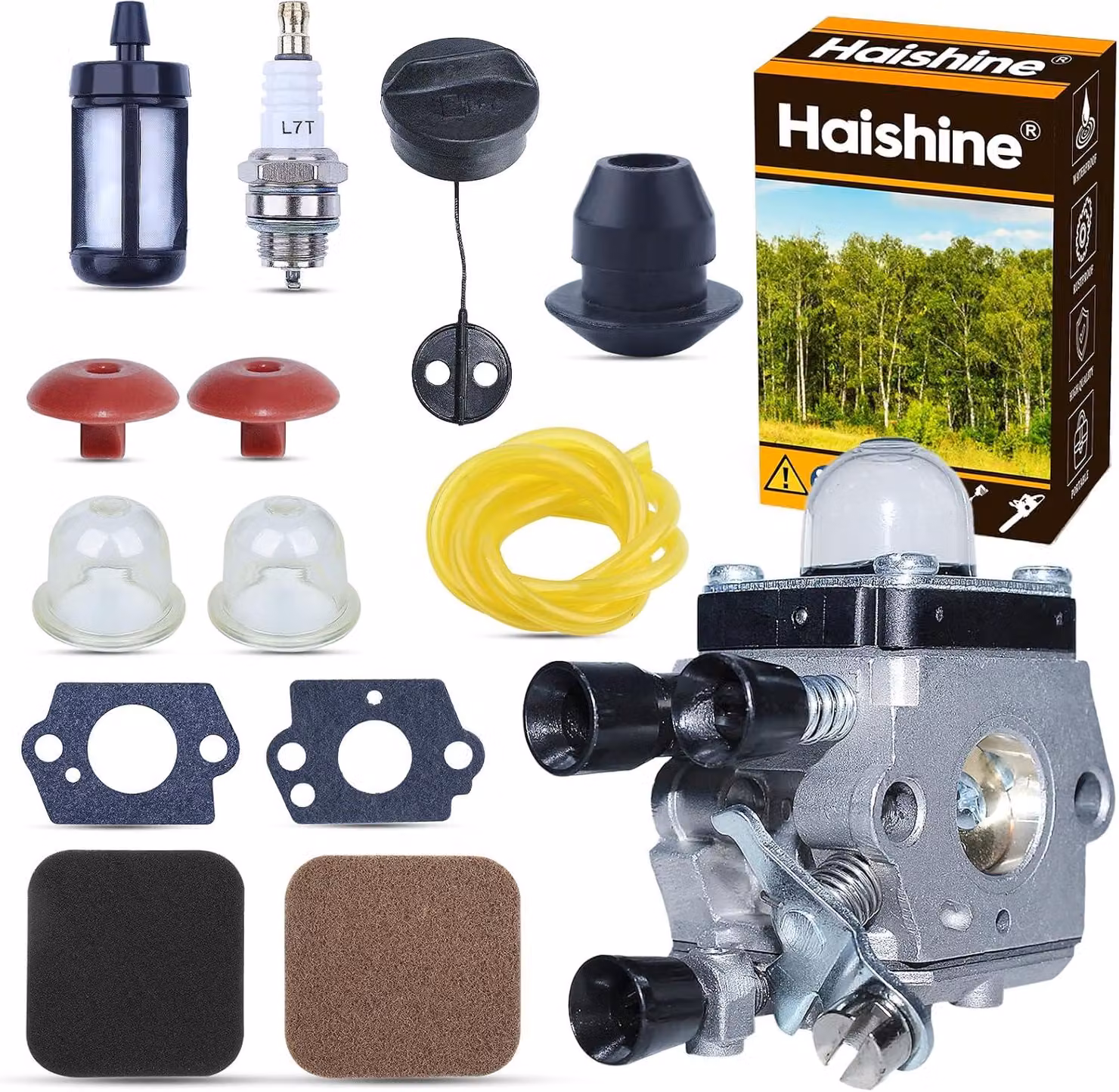 Kit carburatore per trimmer da giardino e potatori di siepi, compatibile con i modelli STIHL, ricambio