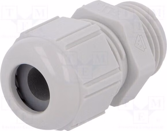 1 x Raccordo per cavo: Grado di protezione IP68, IP69K, filettatura M16, passo 1,5, colore grigio chiaro, codice prodotto 53111510