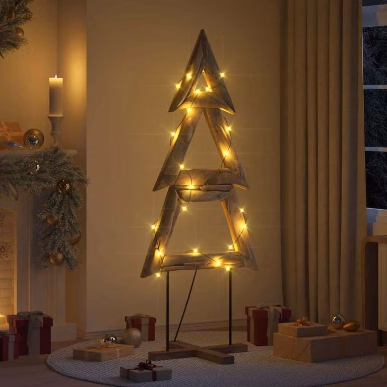 Maison Exclusive - Albero di Natale marrone, 181 cm, in legno massello di teak