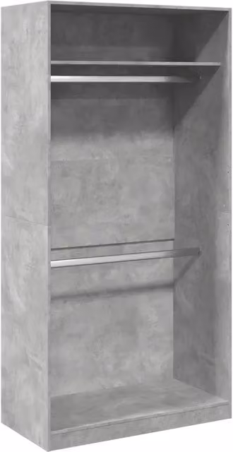 Armadio Grigio Cemento 100x50x200 cm in Legno Multistrato CFW4529035